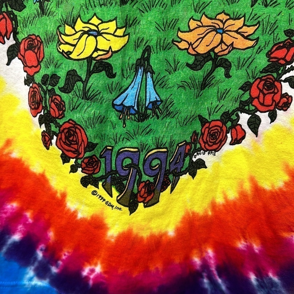 Grateful Dead Liquid blue tie-dye T-shirt size small - Picture 9 of 12